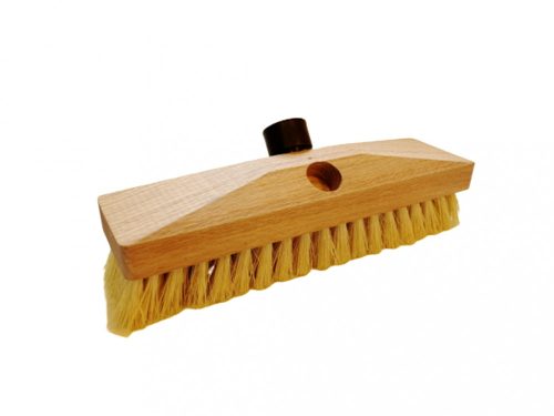 Natural brush for cleaning carpet or floor - handle to be inserted