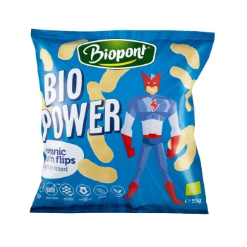   Biopont Extrudált kukorica, enyhén sós, gluténmentes, BIO - 55 g (BIO POWER) (kifutó)