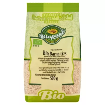   Biopont Bio barna rizs, gyorsfőzésű (gluténmentes) - 500 g