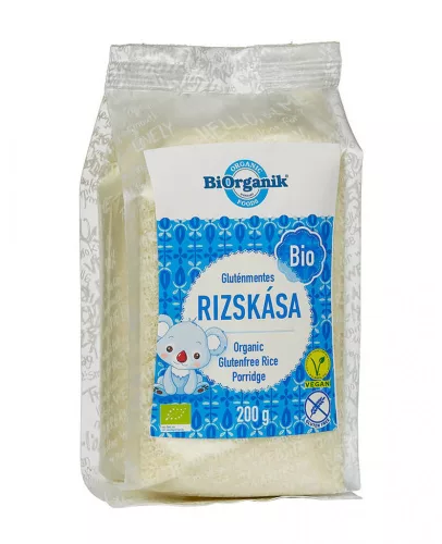 BiOrganik Bio gluténmentes rizskása - 200 g (kifutó)