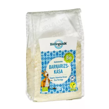   BiOrganik Bio gluténmentes barnarizs-kása - 200 g (kifutó)