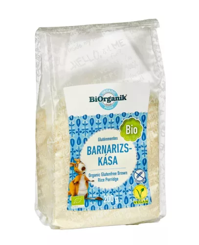 BiOrganik Bio gluténmentes barnarizs-kása - 200 g (kifutó)