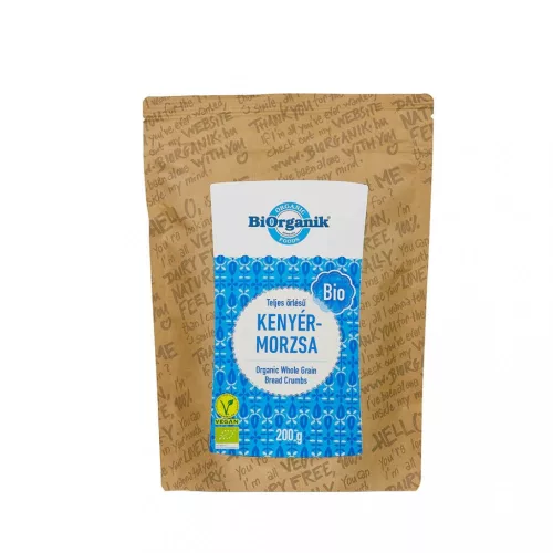 BiOrganik Bio kenyérmorzsa - teljes őrlésű, 200 g