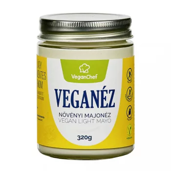   VeganChef Veganéz növényi majonéz, light, 320 g - üvegben