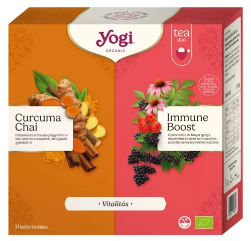 Yogi Tea Ajándékcsomag - Vitalitás bio teaválogatás (34 filter)