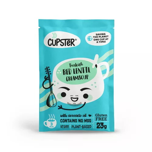 Cupster Instant Török vöröslencse krémleves 23 g (gluténmentes)