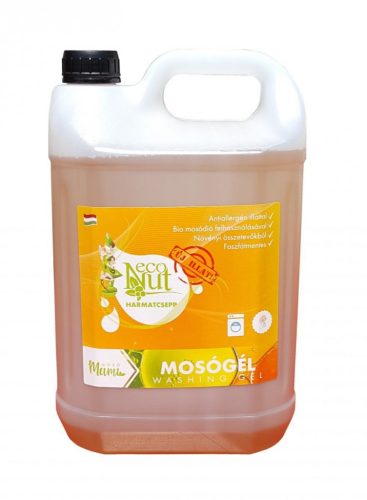EcoNut soapnut laundry detergent gel - Dewdrop - 5 L