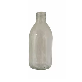   Háztartási üveg - 250 ml, átlátszó, 28 mm-es menettel (kifutó)