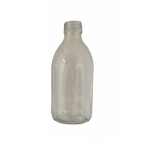 Háztartási üveg - 250 ml, átlátszó, 28 mm-es menettel (kifutó)
