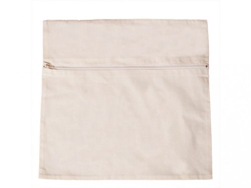 Large canvas pouch with zipper
