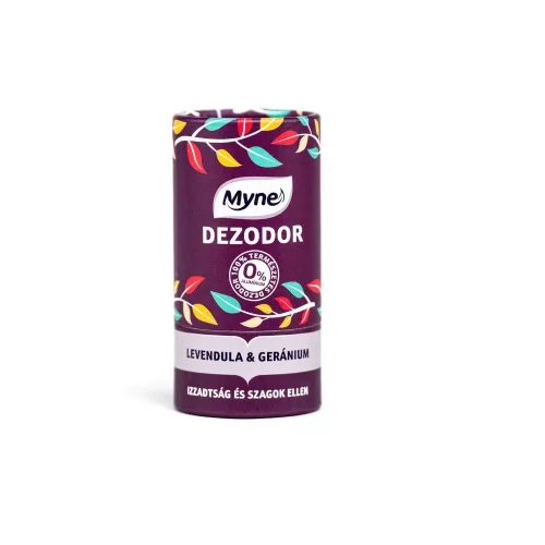 Myne stiftes krémdezodor teafaolajjal -  levendula & geránium illattal - 50 g