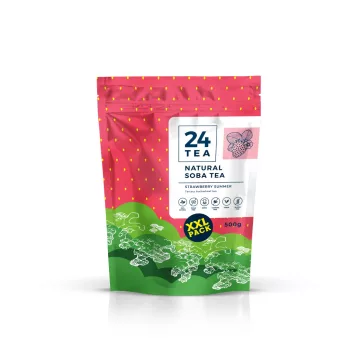   24 Tea Strawberry Summer Soba Tea - epres hajdina tea XXL, 500 g
