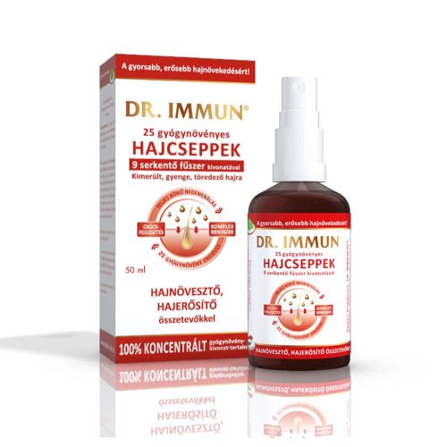 Dr. Immun Hajcseppek Fűszeres hajnövesztő, hajerősítő összetevőkkel - 50 ml