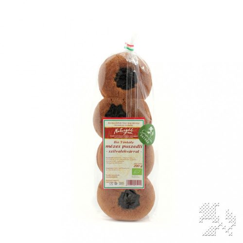 Naturgold Organic "mézes puszedli" spelt cinnamon honey cookies with plum jam