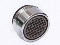 Ecoizm Watersaving faucet aerator / perlator (chrome, external screw bolt)