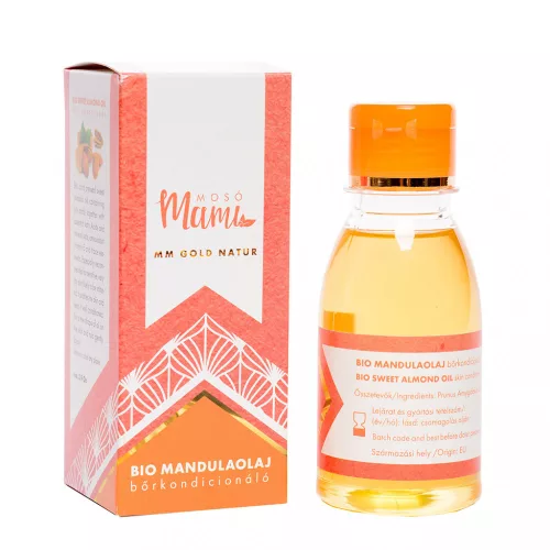 MM Gold Natur Bio Mandulaolaj, hidegen sajtolt, finomítatlan - 110 ml