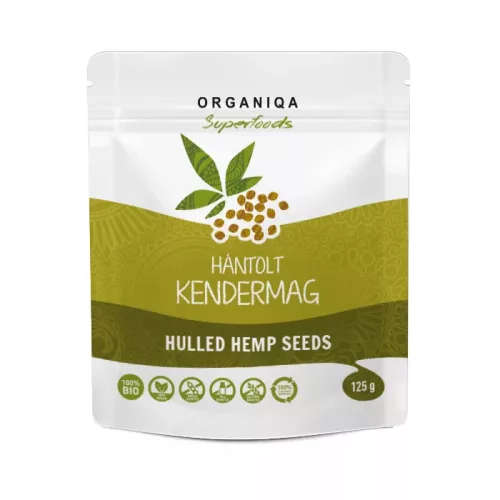 Organiqa Bio hántolt kendermag - 125 g (kifutó)