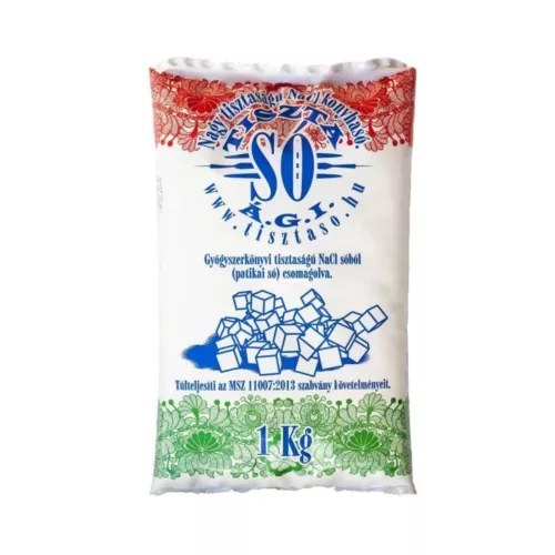 Tiszta Só - Nagy tisztaságú NaCl konyhasó - 1000 g