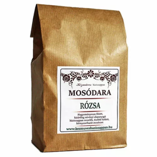 Kézműves Háziszappan Mosódara - Rózsa illat, 500 g