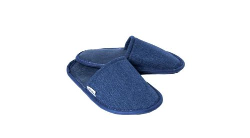 Old Blue Slippers made of recycled denim