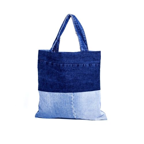 Old Blue Recycled denim shopping bag