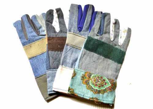 Old Blue Recycled denim garden gloves