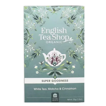   English Tea Shop Fehér bio tea matchával és fahéjjal bio tea (20 filter)