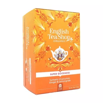   English Tea Shop Gyömbér, citromfű bio tea kurkumával (20 filter) 
