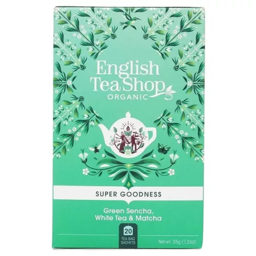 English Tea Shop Zöld sencha, fehér és matcha szuper különleges bio tea (20 filter)