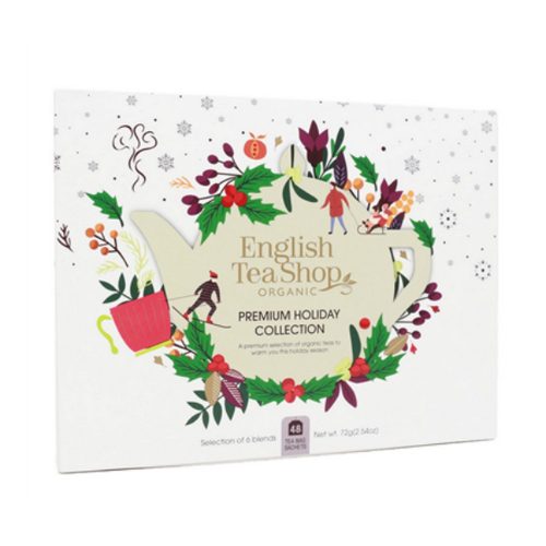 English Tea Shop papírdobozos ünnepi tea válogatás, fehér (48db)