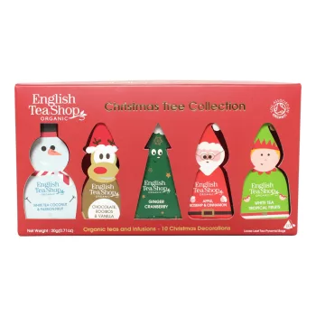   English Tea Shop Karácsonyi mesefigura díszek bio teaválogatás, 5 íz, BIO (10 filter)