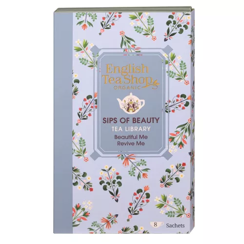 English Tea Shop Könyves kollekció - Sips of Beauty bio teaválogatás (8 filter)
