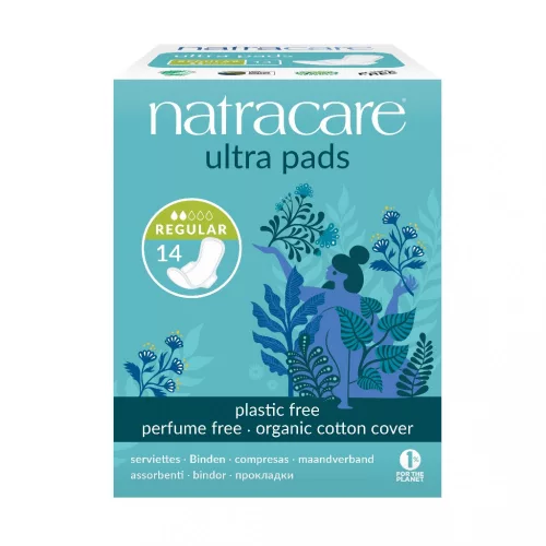 Natracare BIO egészségügyi szárnyas betét - normál - 14 db