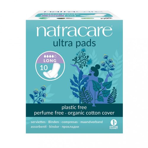Natracare Organic pads with wings - long - 10 pcs