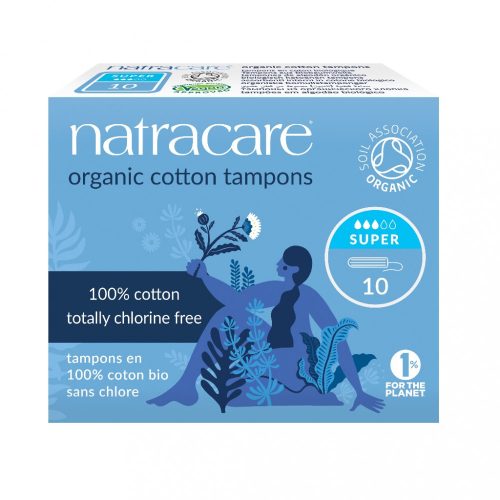 Natracare Organic cotton tampon - super - 10 db