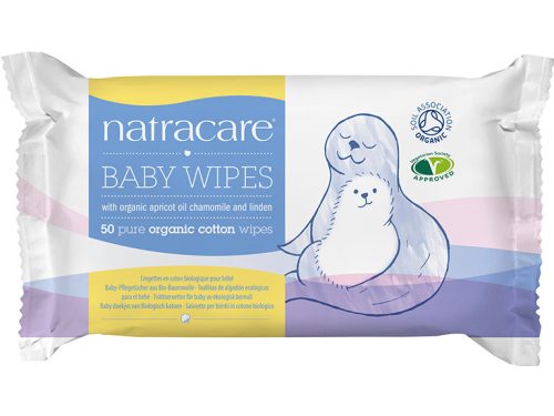 Natracare Organic oily baby wipes
