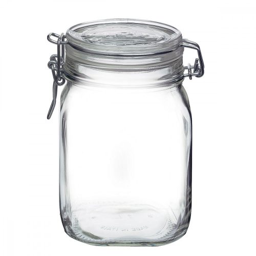 Fido Glass Jar with Clamp Top Lid - 1L