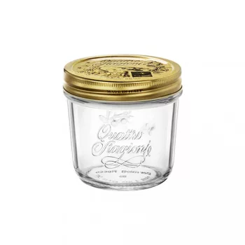   Quattro Stagioni befőttes üveg - fagyasztható - 200 ml, csavaros tetővel
