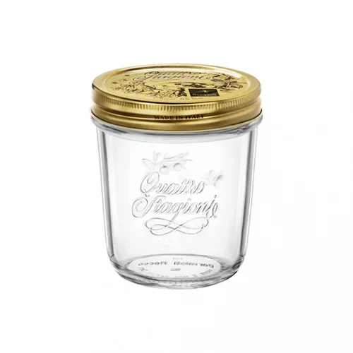 Quattro Stagioni befőttes üveg - fagyasztható - 320 ml, csavaros tetővel