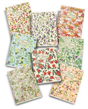 PIGNA Flowers recycled notebook