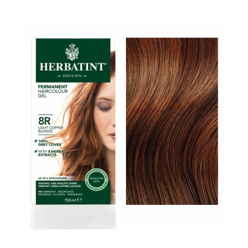 Herbatint 8R Réz világos szőke hajfesték - 150 ml