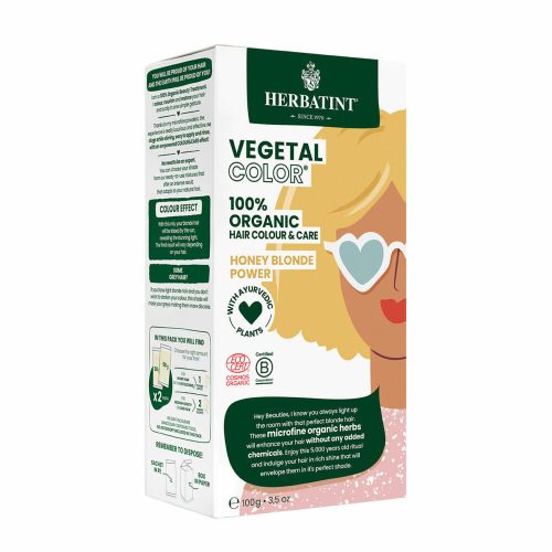 Herbatint Bio Vegetal Color hajfesték por, Honey Blonde - 100 g