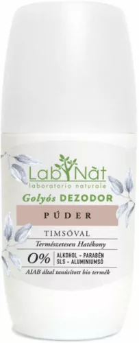Labnat bio golyós dezodor - Púder - 75 ml