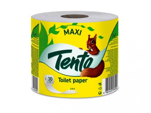 Tento Maxi plastic-free toilet paper (30 m) - recycled paper in paper wrap