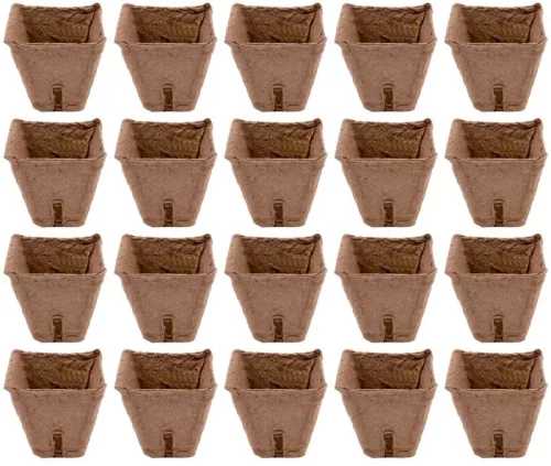Strend Pro Herrison papír palántázó cserép, 6×6 cm, szögletes, 20 db