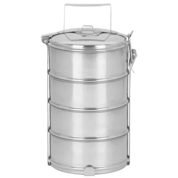 MagicHome Rozsdamentes ételhordó - 4 x 1,2 L