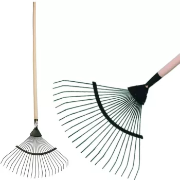   Strend Pro Levélgereblye, lombseprű – 22 lamellás, 45 cm, fa nyéllel