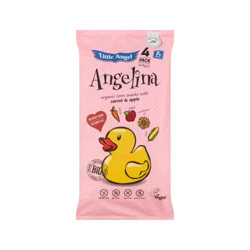 Biopont Kukoricás snack, "Angelina", BIO - 4x15 g (kifutó)