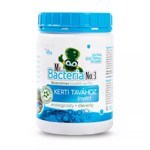 Mr. Bacteria No.3 - Biológiai tótisztító, tóápoló, kerti tavakhoz (nyár) - 500 g