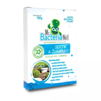   Mr. Bacteria No.1 - Biológiai szennyvízkezelő, emésztőgödör tisztító készítmény - 100 g